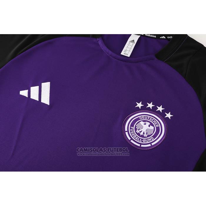 Fato de Treino Alemanha Manga Curta 2024-2025 Purpura - Calcas Curta